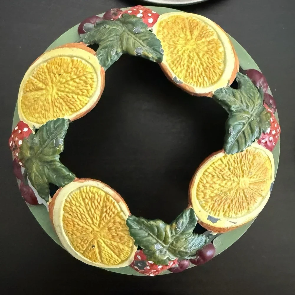 (6) Yankee Candle Metal Lid Jar Ring Topper Sailboats‎ Lemon Berries Home Design